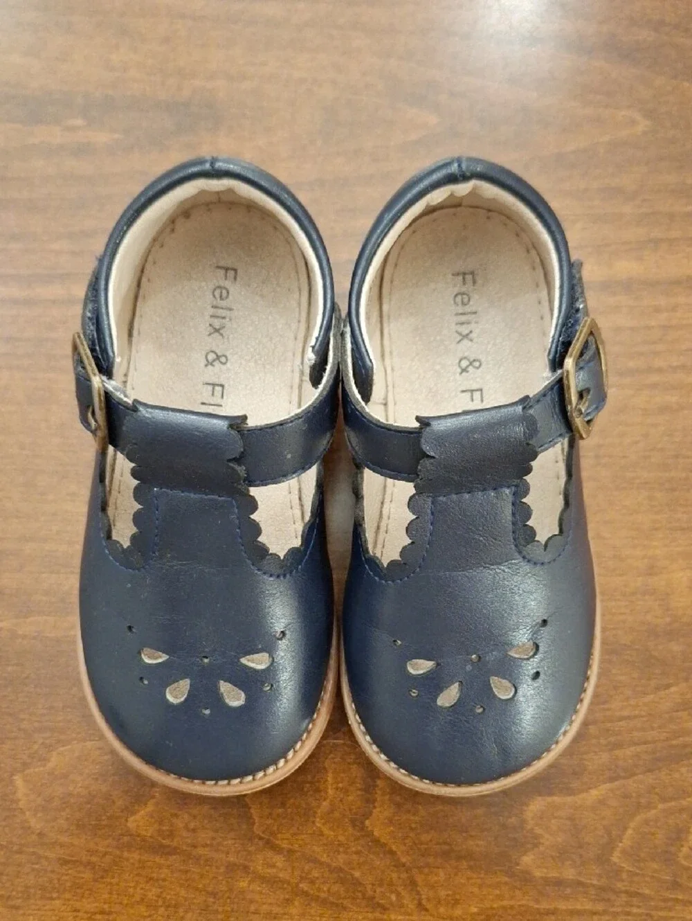 Felix & Flora Navy Mary Jane Shoes
